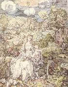 Albrecht Durer The Virgin among a Multitude of Animals Spain oil painting artist